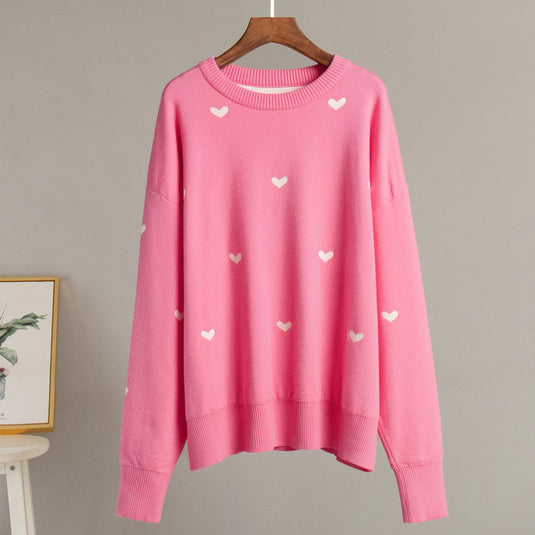 Temperament Commute Casual Round Neck Design Sweater